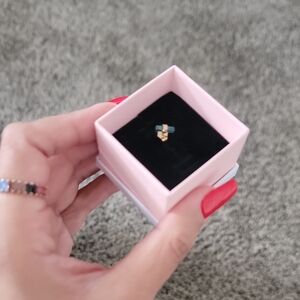 Gold and Green Spinal Earring